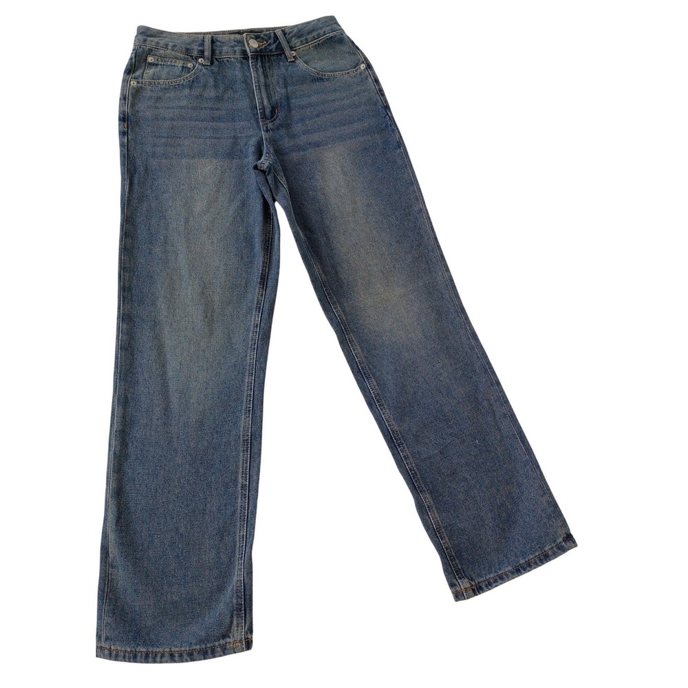 Ashley‎ Mason $78 Premium Blue Wash Straight Leg Jeans Size 3 26x29 Denim